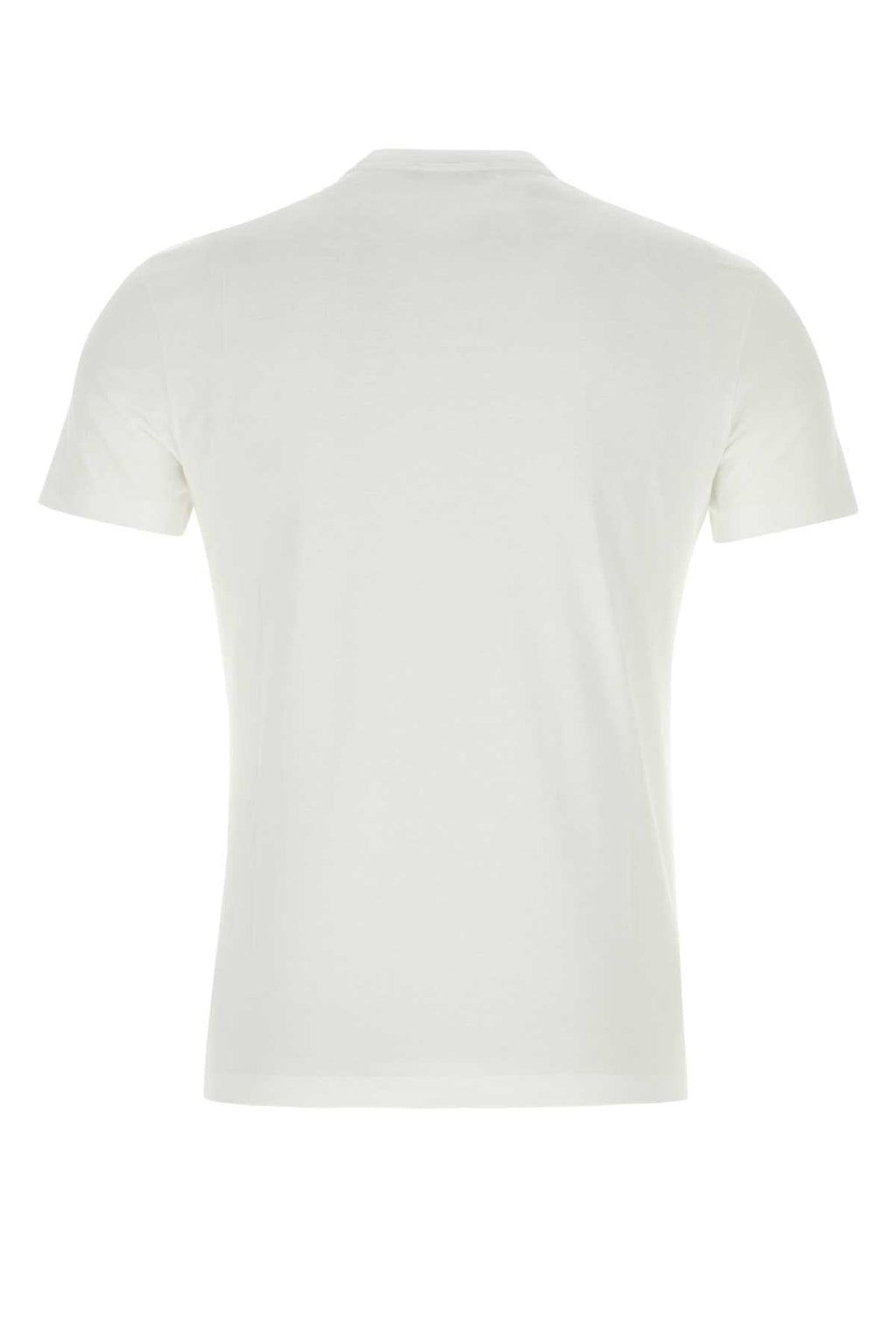 Versace Men's White Cotton T-Shirt top black logo
