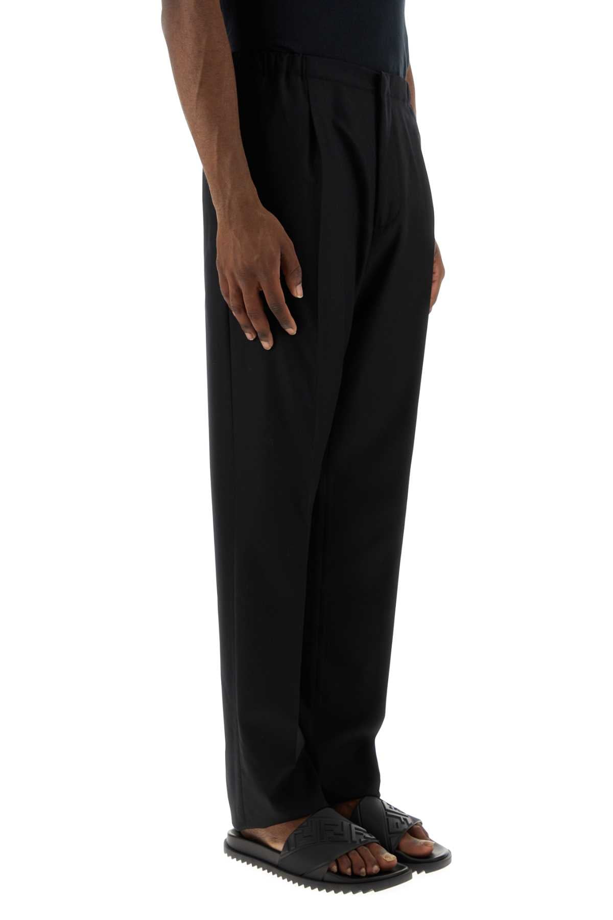 Fendi Men's Black Wool Pants slack trousers