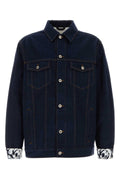 Burberry Men's  dark blue wash Denim jeans Jacket coat