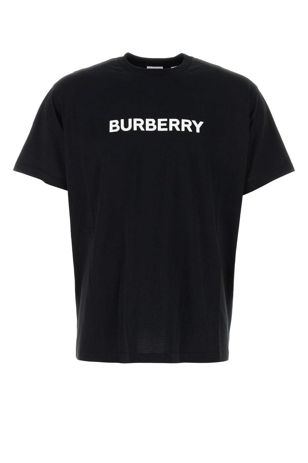 Burberry Men's Black Cotton T-Shirt tee logo