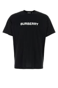 Burberry Men's Black Cotton T-Shirt tee logo