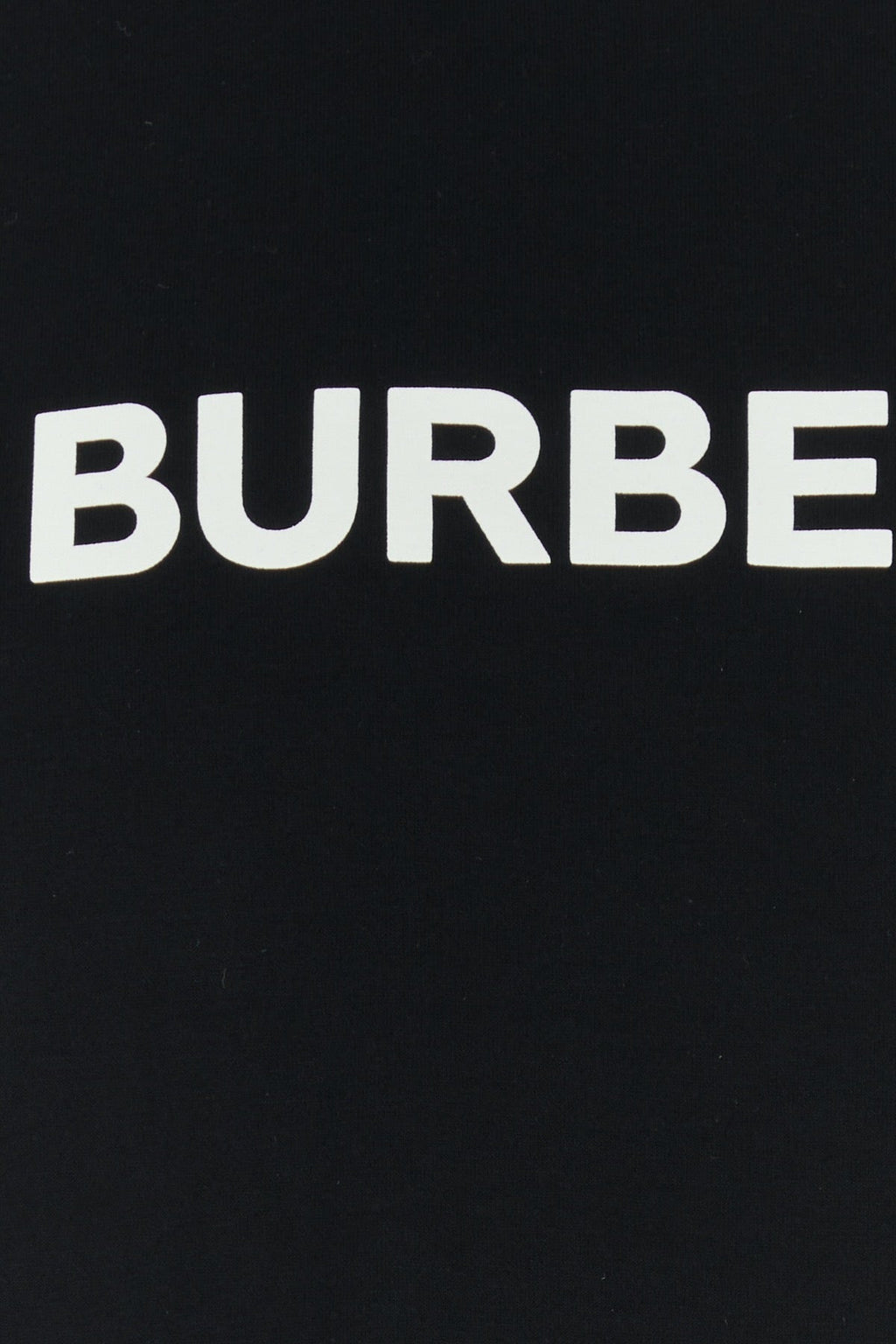 Burberry Men's Black Cotton T-Shirt tee logo