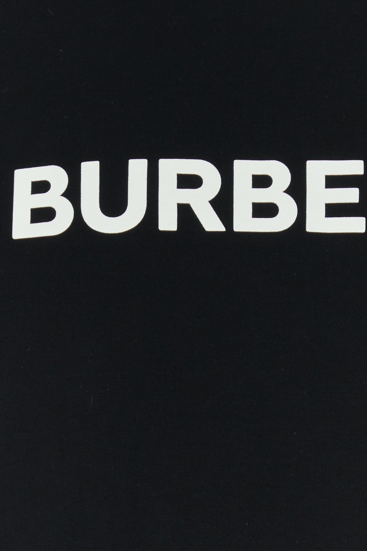 Burberry Men's Black Cotton T-Shirt tee logo