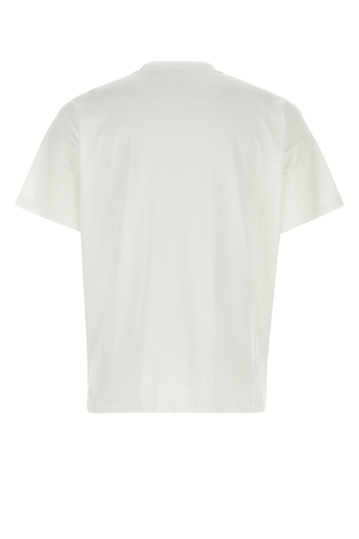 Burberry Men's White Cotton T-Shirt with black letters