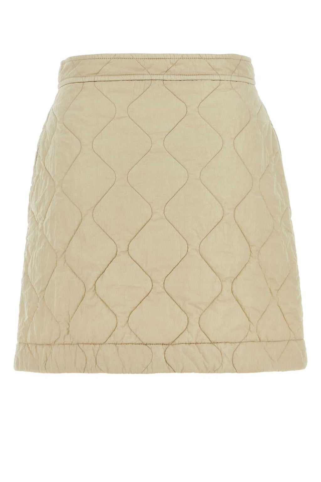 Burberry ladies Sand Nylon Mini Skirt beige