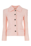 Alessandra Rich ladies Light Pink Tweed Blazer career