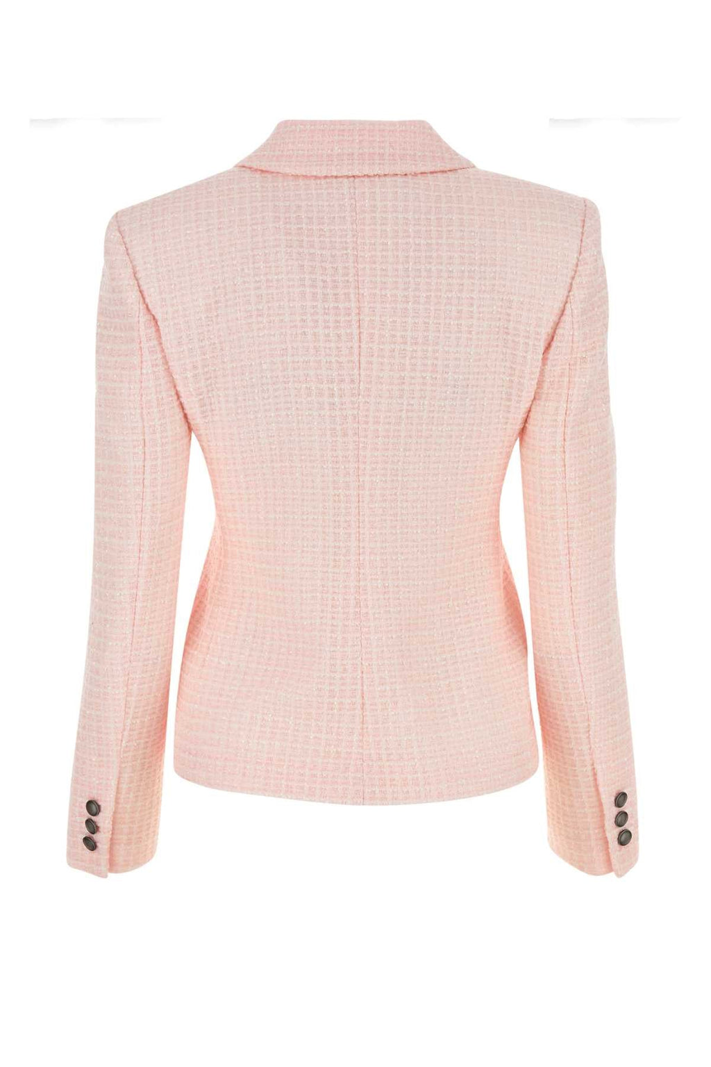 Alessandra Rich ladies Light Pink Tweed Blazer career