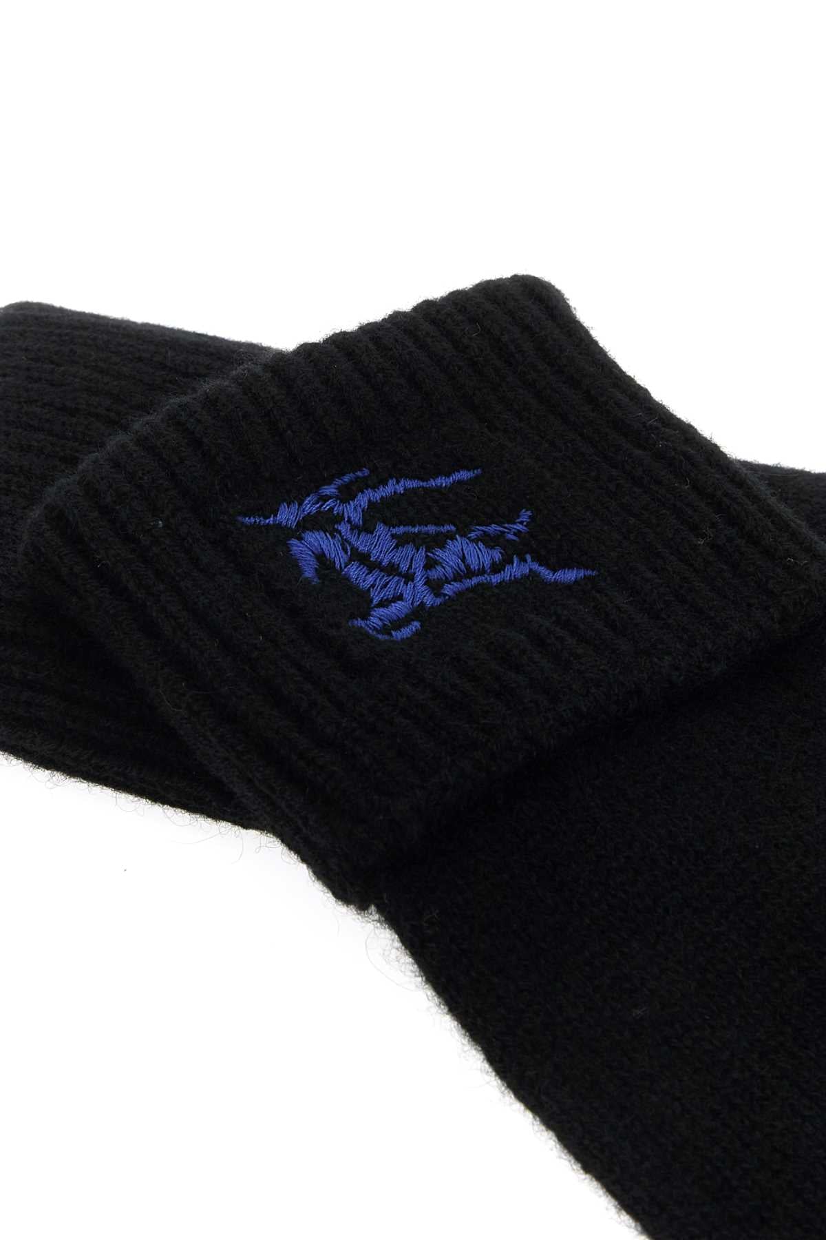 Burberry Ladies Black Cashmere Blend Gloves