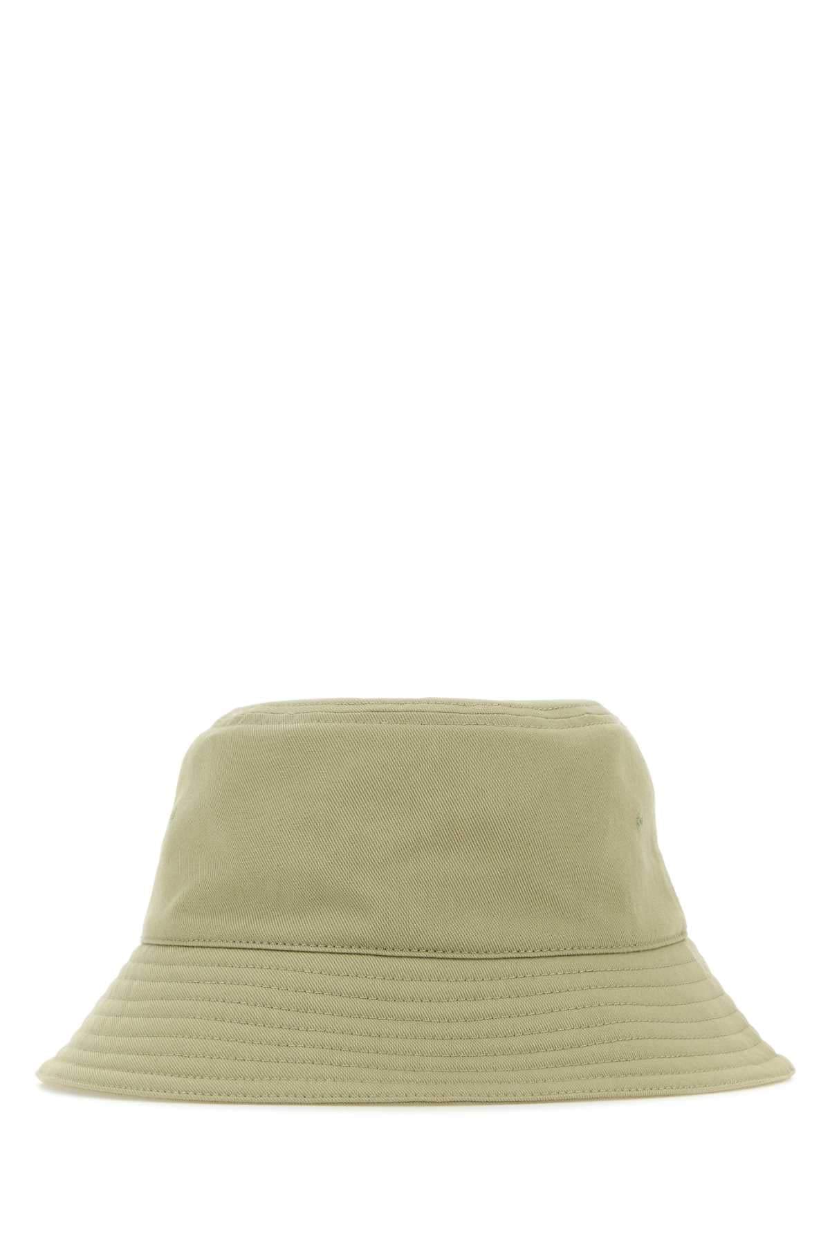 Burberry Ladies Khaki Cotton Bucket Hat Cap