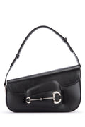 Gucci ladies leather Borsa purse handbag horsebit black silver