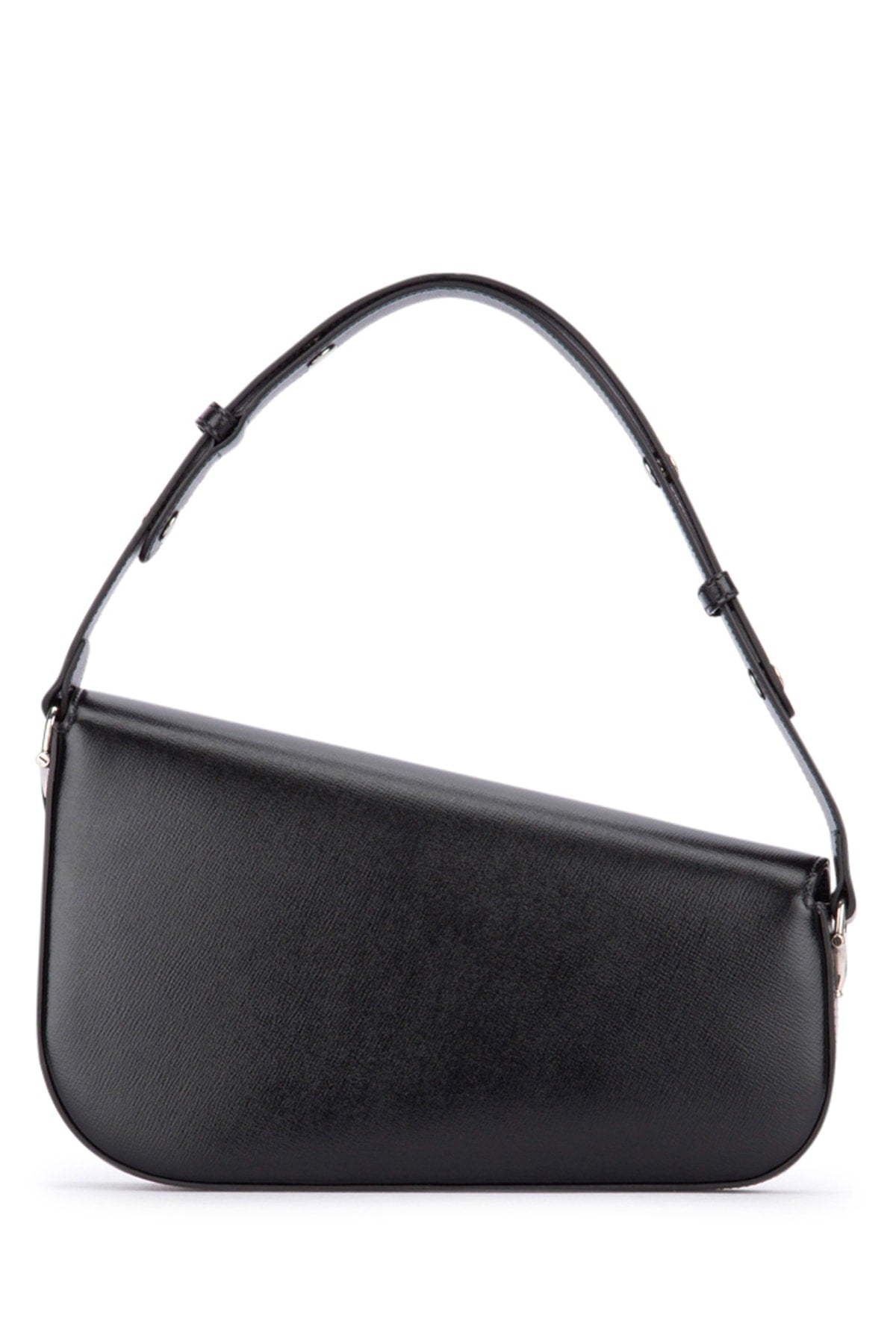 Gucci ladies leather Borsa purse handbag horsebit black silver