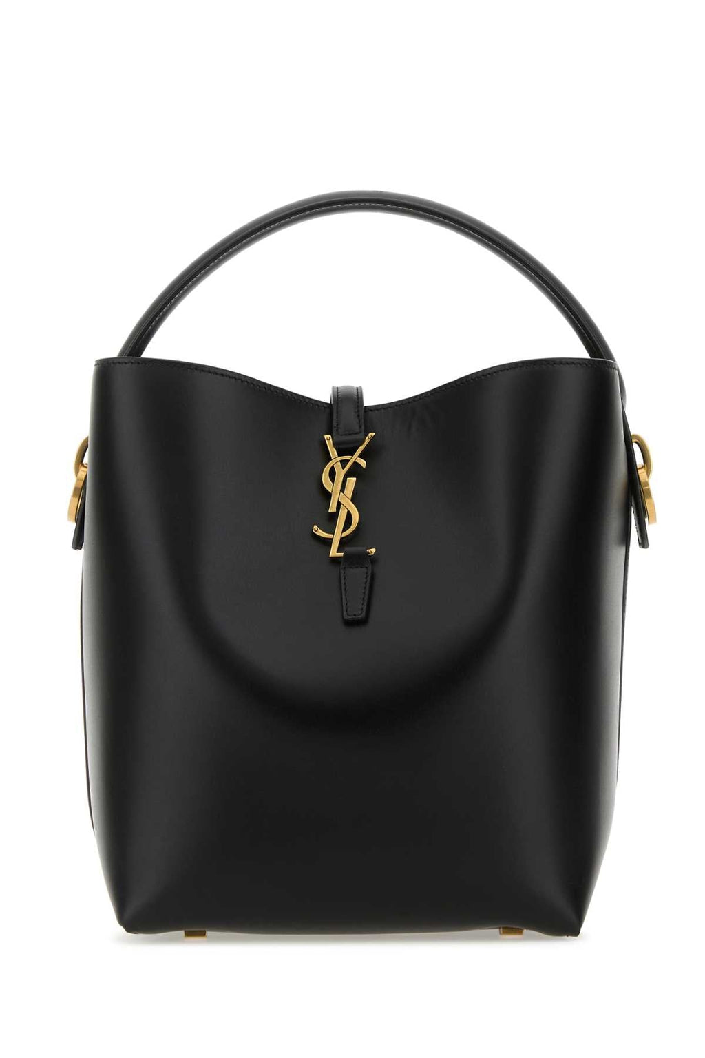 Saint Laurent ladies Black Leather Le 37 Bucket Bag purse YSL