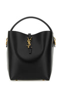 Saint Laurent ladies Black Leather Le 37 Bucket Bag purse YSL
