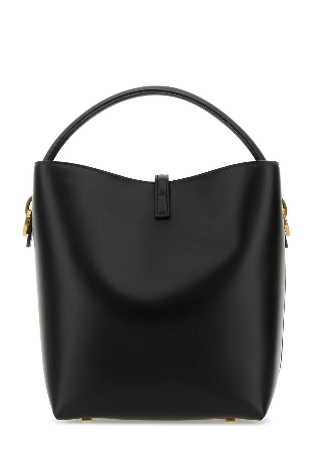 Saint Laurent ladies Black Leather Le 37 Bucket Bag purse YSL