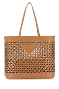 Prada ladies Sand Leather Shopping Bag handbag purse