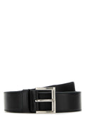 Prada ladies Black Leather Belt designer luxury