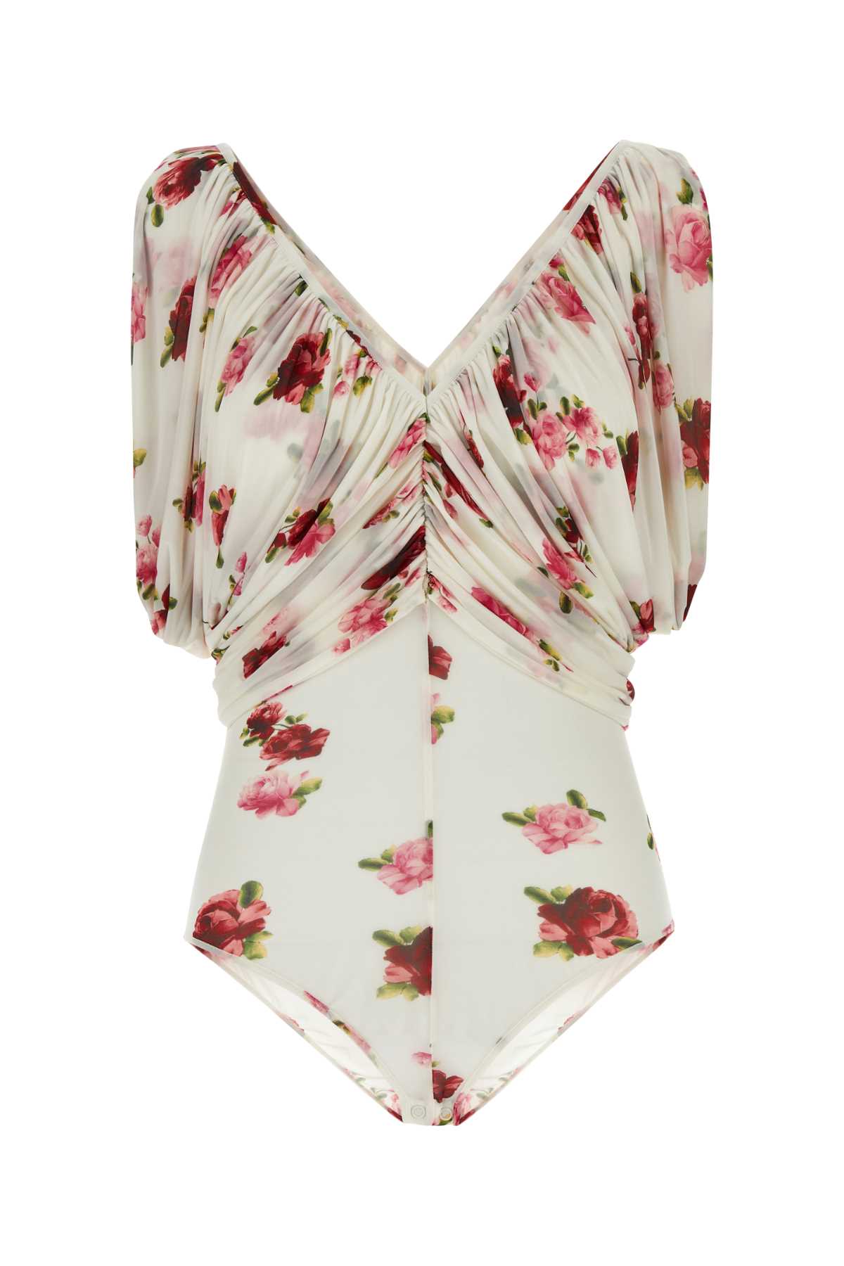 Magda Butrym ladies Printed Jersey Bodysuit floral