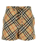 Burberry ladies Printed Silk Shorts plaid checked