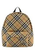 Burberry Men’s Embroidered plaid Fabric Check Backpack