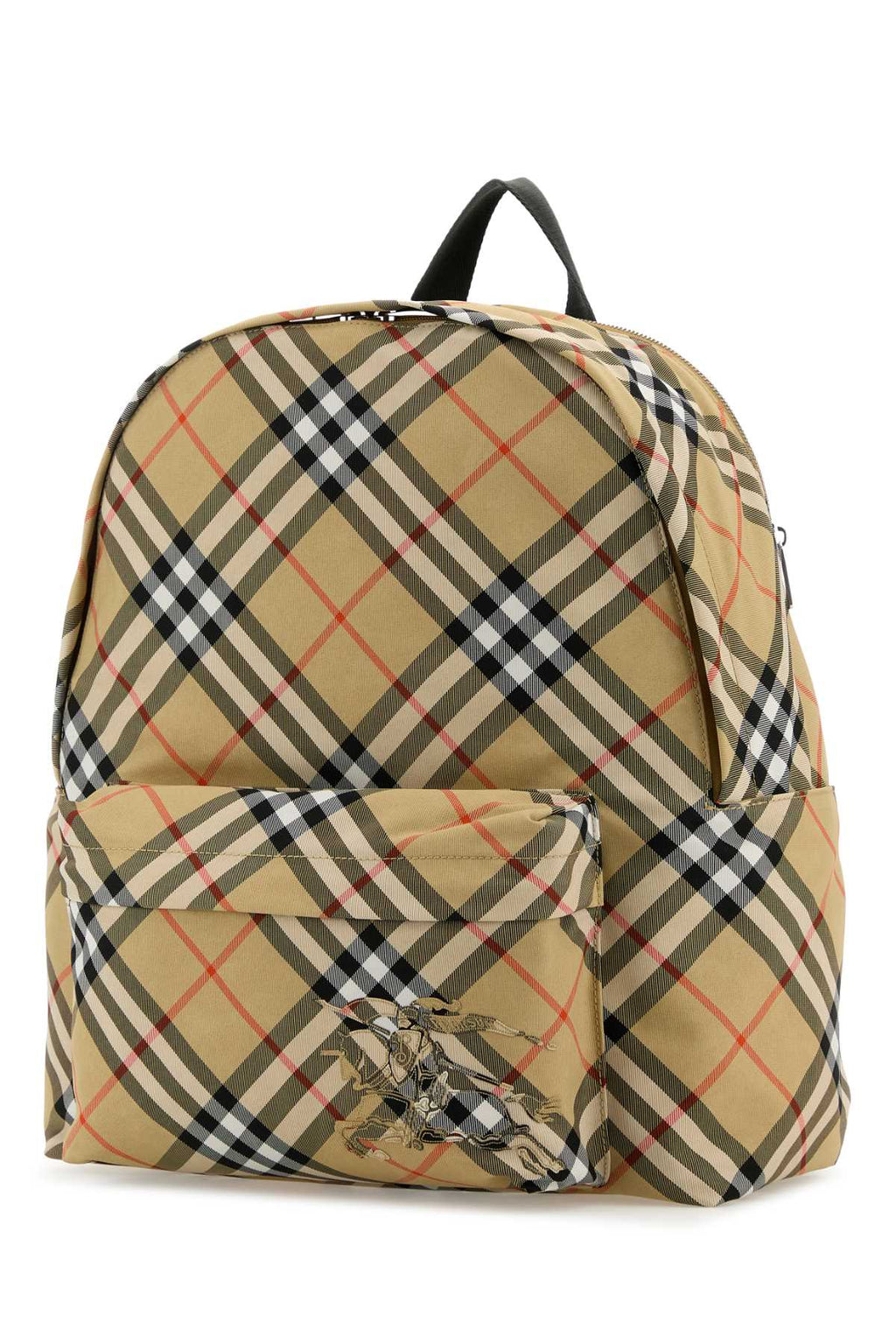 Burberry Men’s Embroidered plaid Fabric Check Backpack