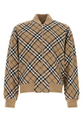 Burberry Men's plaid Embroidered Poly Blend Bomber Jacket coat