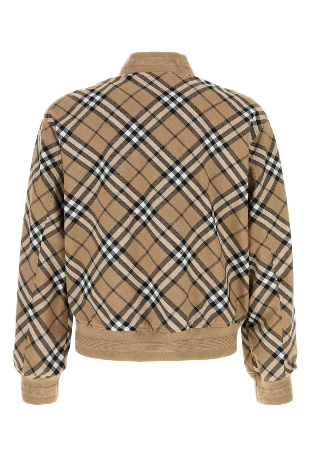 Burberry Men's plaid Embroidered Poly Blend Bomber Jacket coat