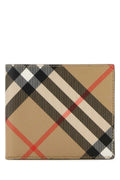 Burberry Men's Printed E-Canvas Wallet plaid