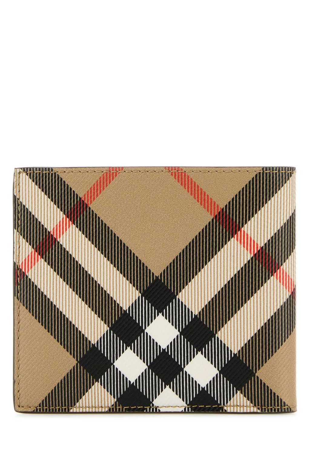 Burberry Men's Printed E-Canvas Wallet plaid
