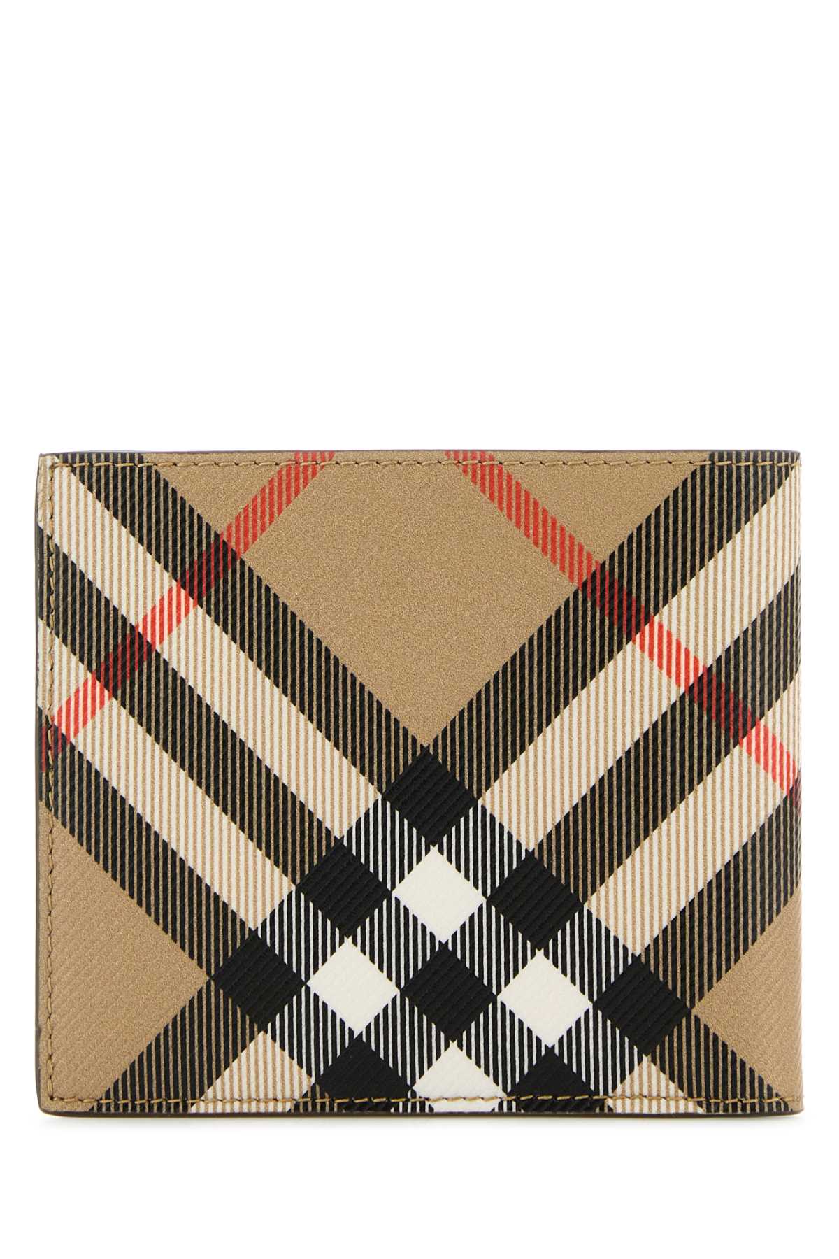 Burberry Men's Printed E-Canvas Wallet plaid