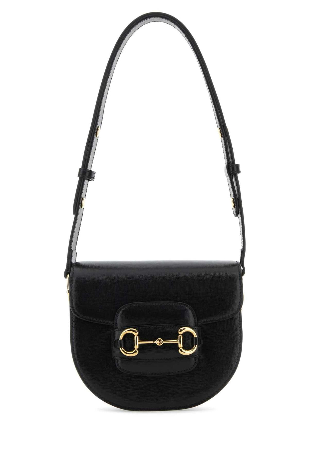 Gucci ladies purse Black Leather Mini  Horsebit 1955 Shoulder Bag handbag