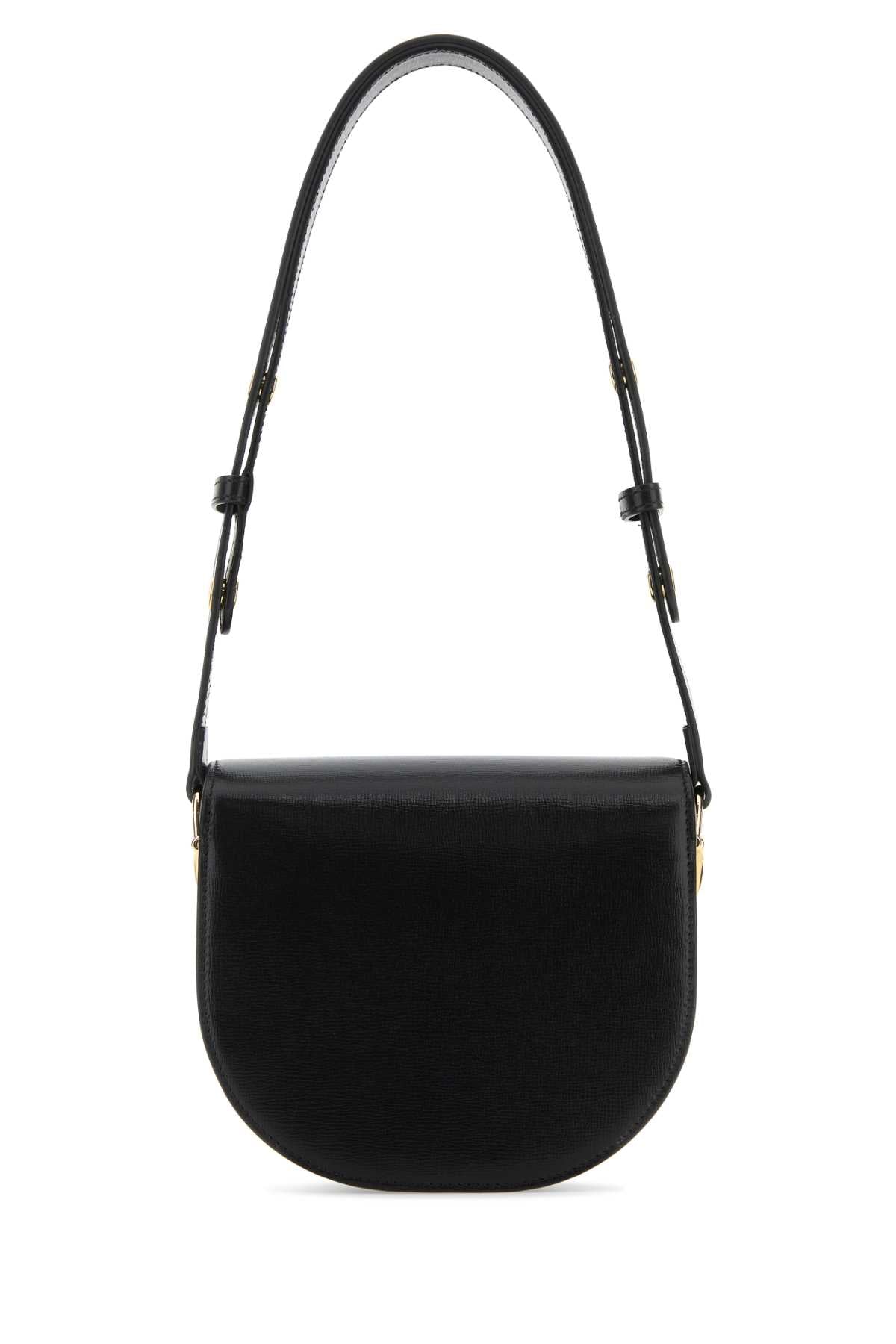 Gucci ladies purse Black Leather Mini  Horsebit 1955 Shoulder Bag handbag
