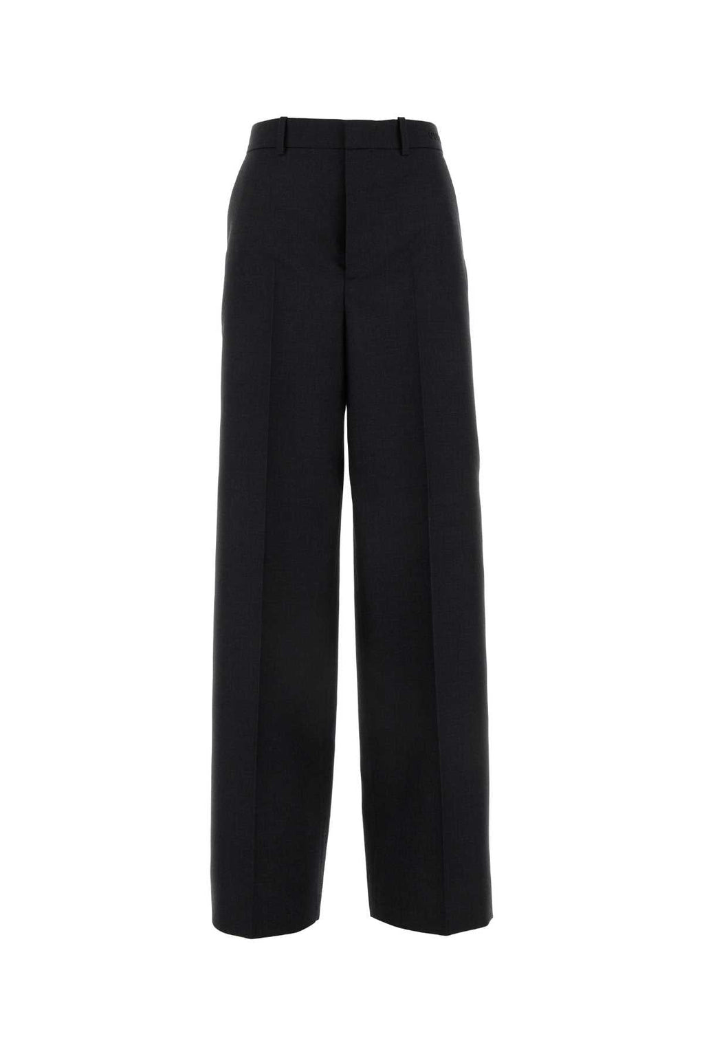 Gucci ladies Slate Wool Wide-Leg Pants Trousers Slacks