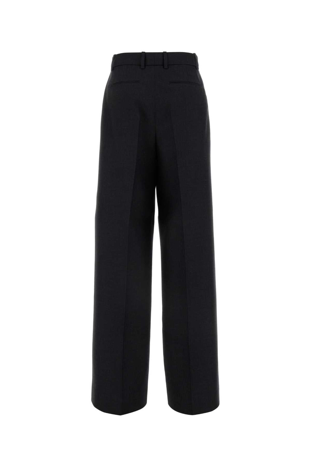 Gucci ladies Slate Wool Wide-Leg Pants Trousers Slacks