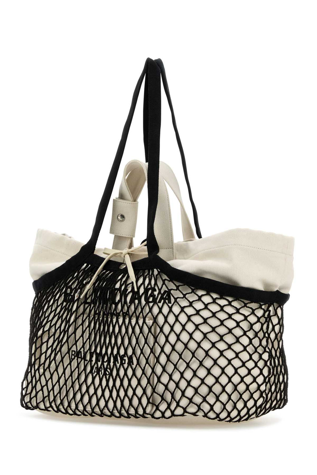 Balenciaga ladies Two-Tone Canvas And Mesh Medium 24/7 Shopping Bag tote