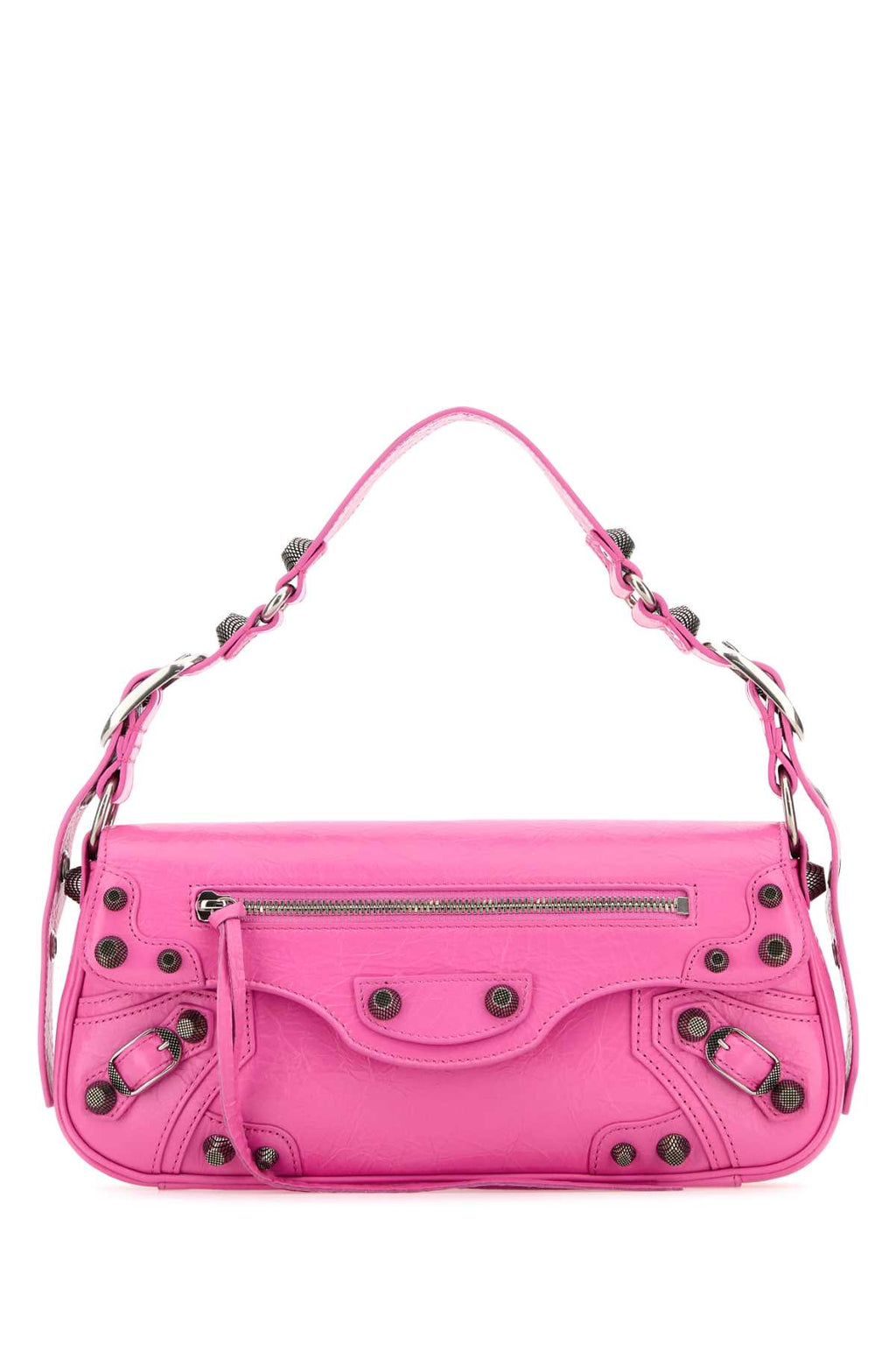 Balenciaga ladies purse Leather Small Le Cagole Sling Shoulder HandBag hot pink