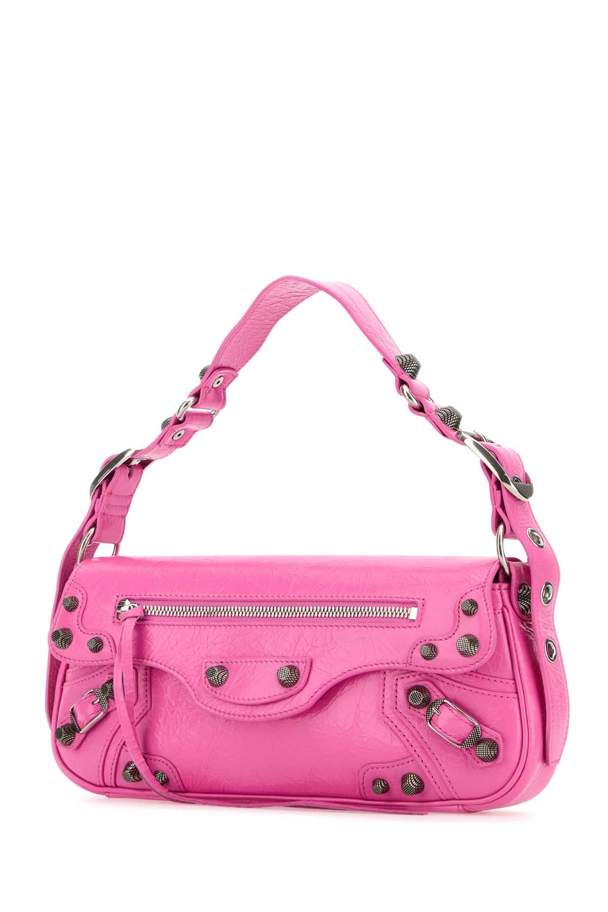 Balenciaga ladies purse Leather Small Le Cagole Sling Shoulder HandBag hot pink