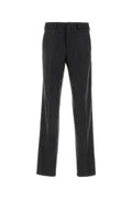 Fendi Men's Dark Grey Stretch Cashmere Pants charcoal slacks trousers