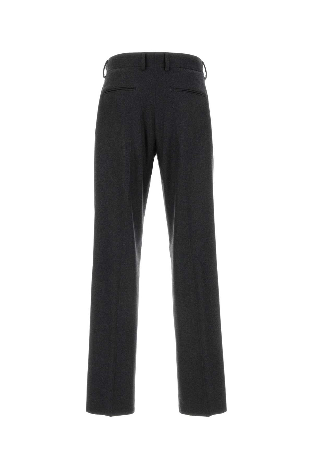 Fendi Men's Dark Grey Stretch Cashmere Pants charcoal slacks trousers