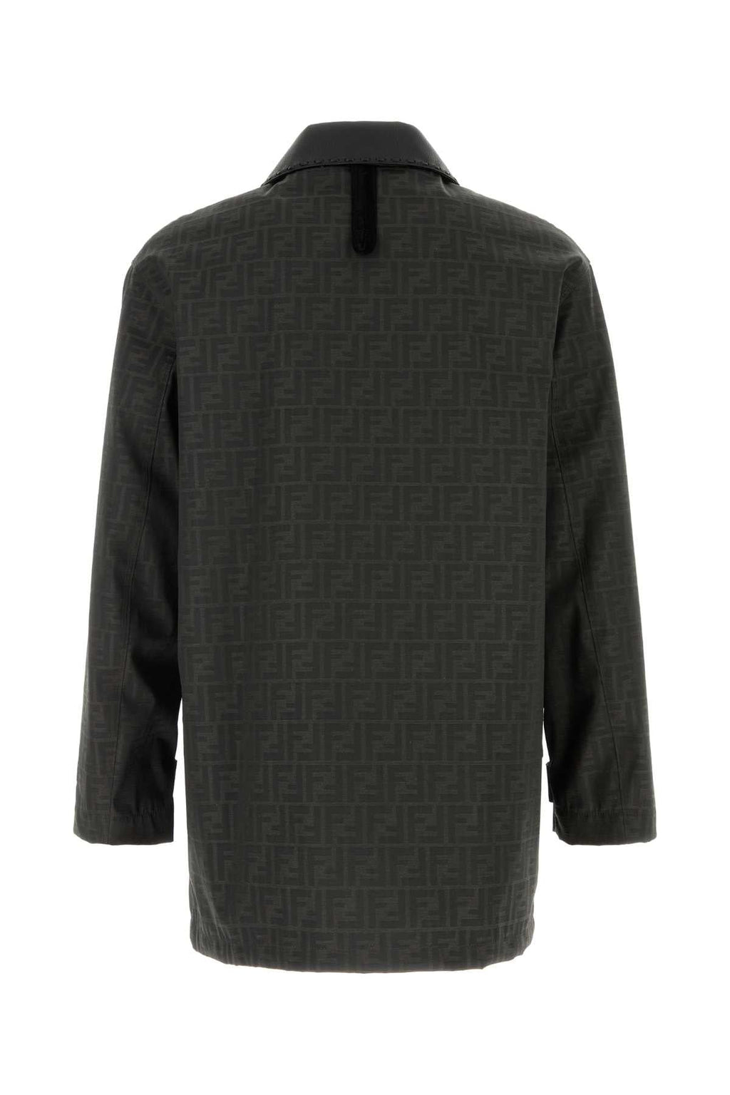 Fendi Men's Embroidered Canvas Coat Jacket casual FF logo all over