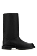 Fendi Men's Black Leather Frame Boots shoes