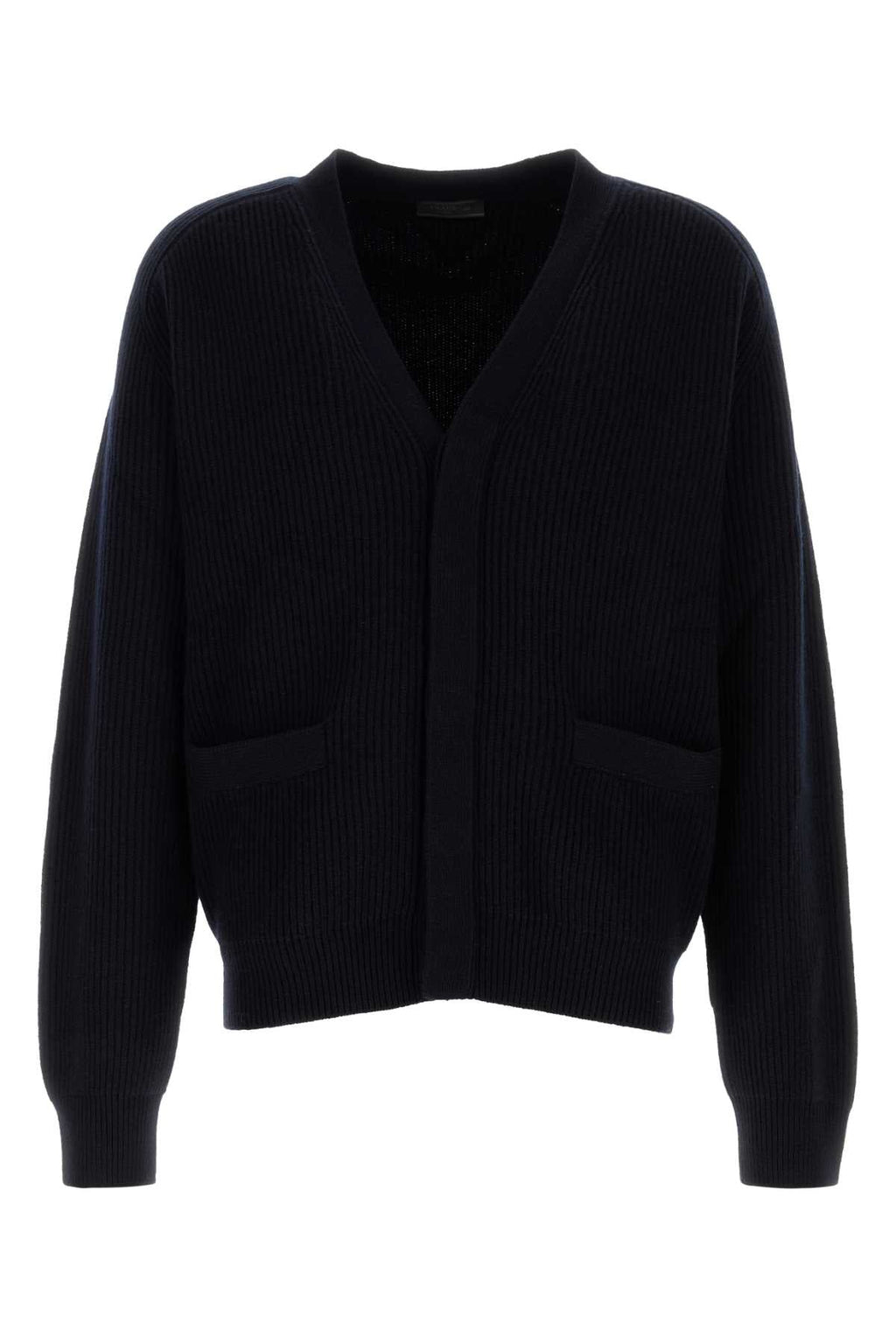Prada Men’s Dark Blue Cashmere Cardigan sweater