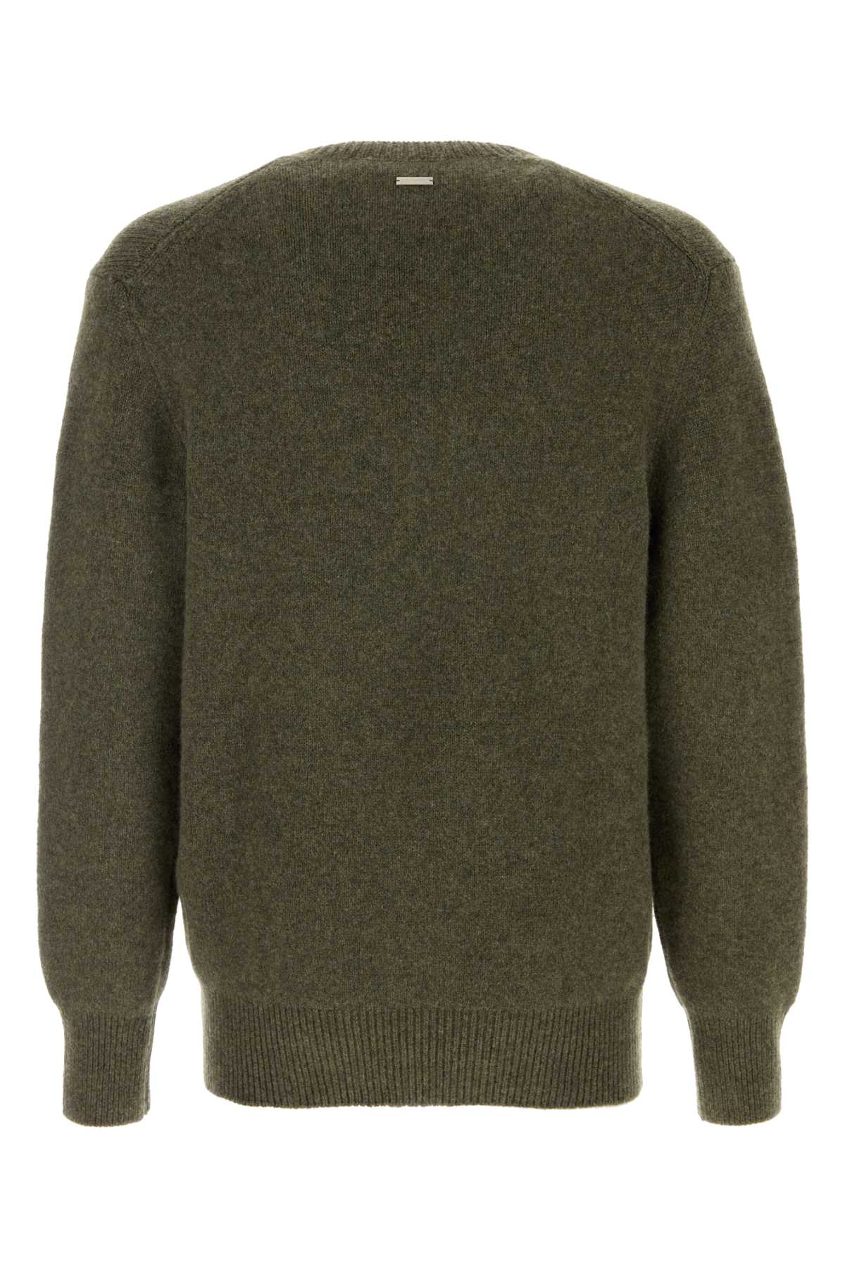 Salvatore Ferragamo Men’s Dark Green Cashmere Sweater