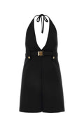 Miu Miu ladies Black Stretch Wool Dress halter