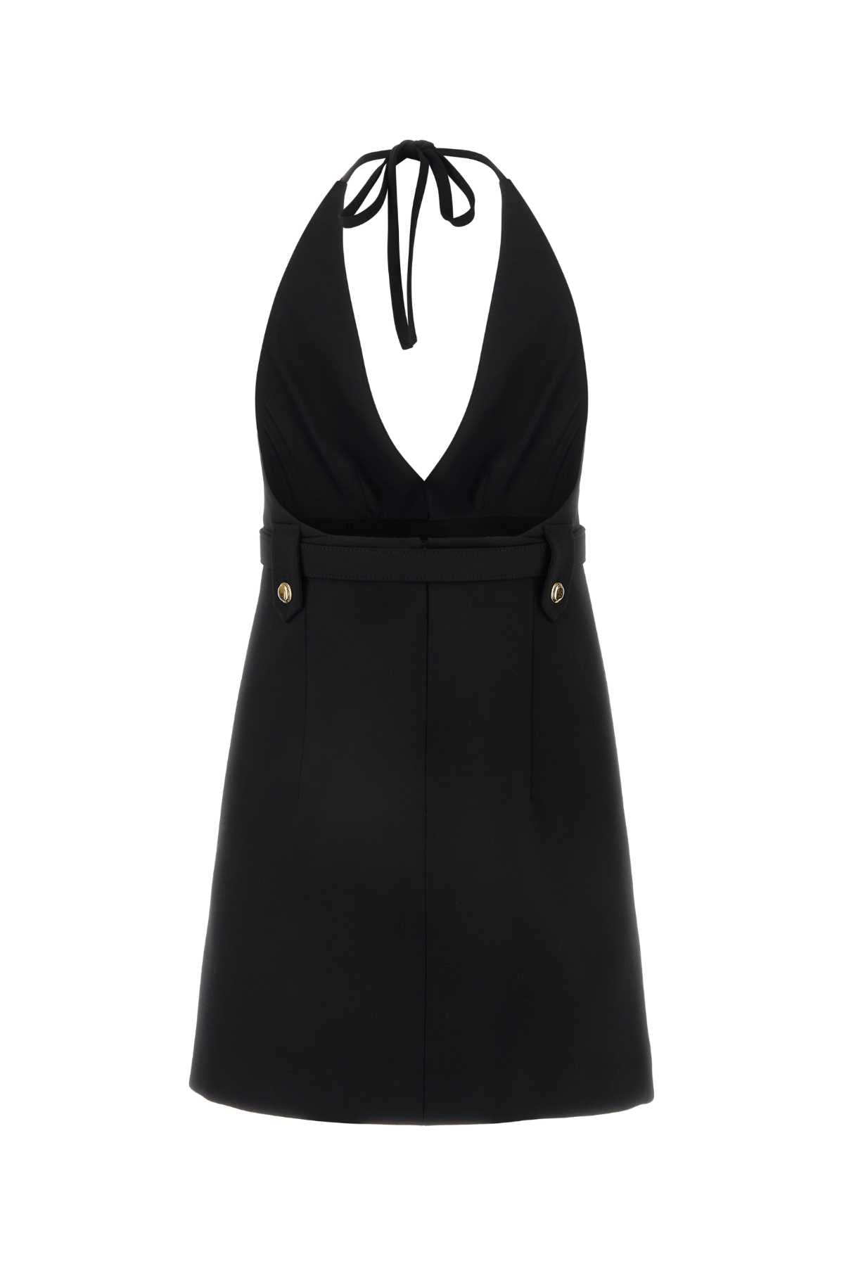 Miu Miu ladies Black Stretch Wool Dress halter