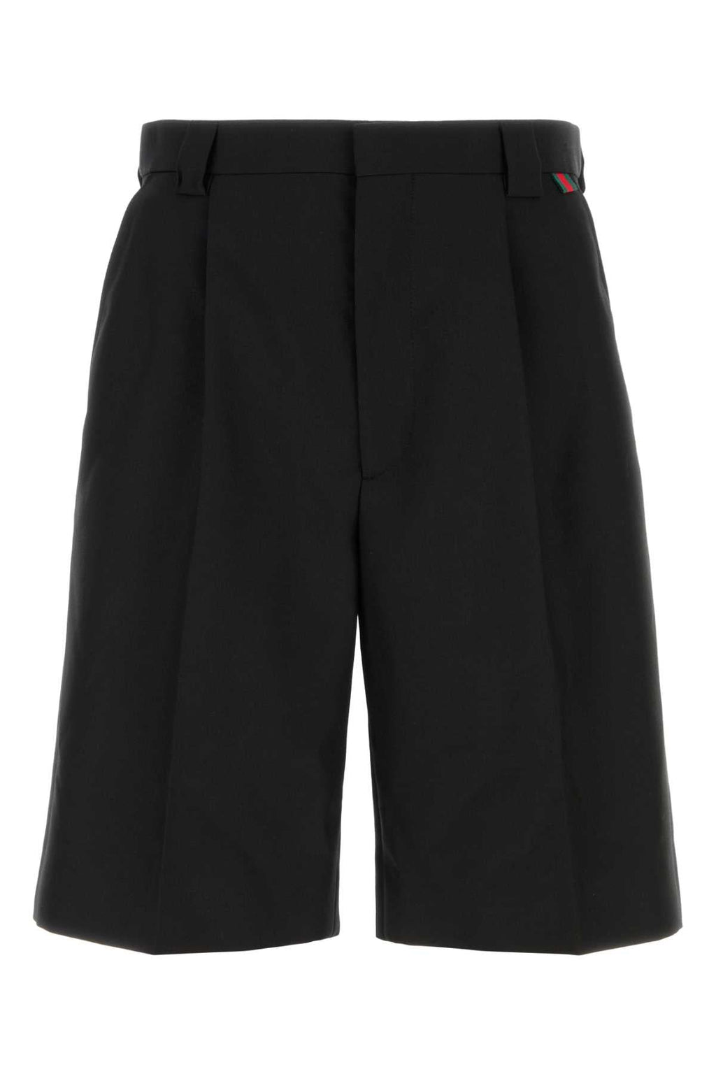 Gucci Men's Black Twill Bermuda Shorts cotton