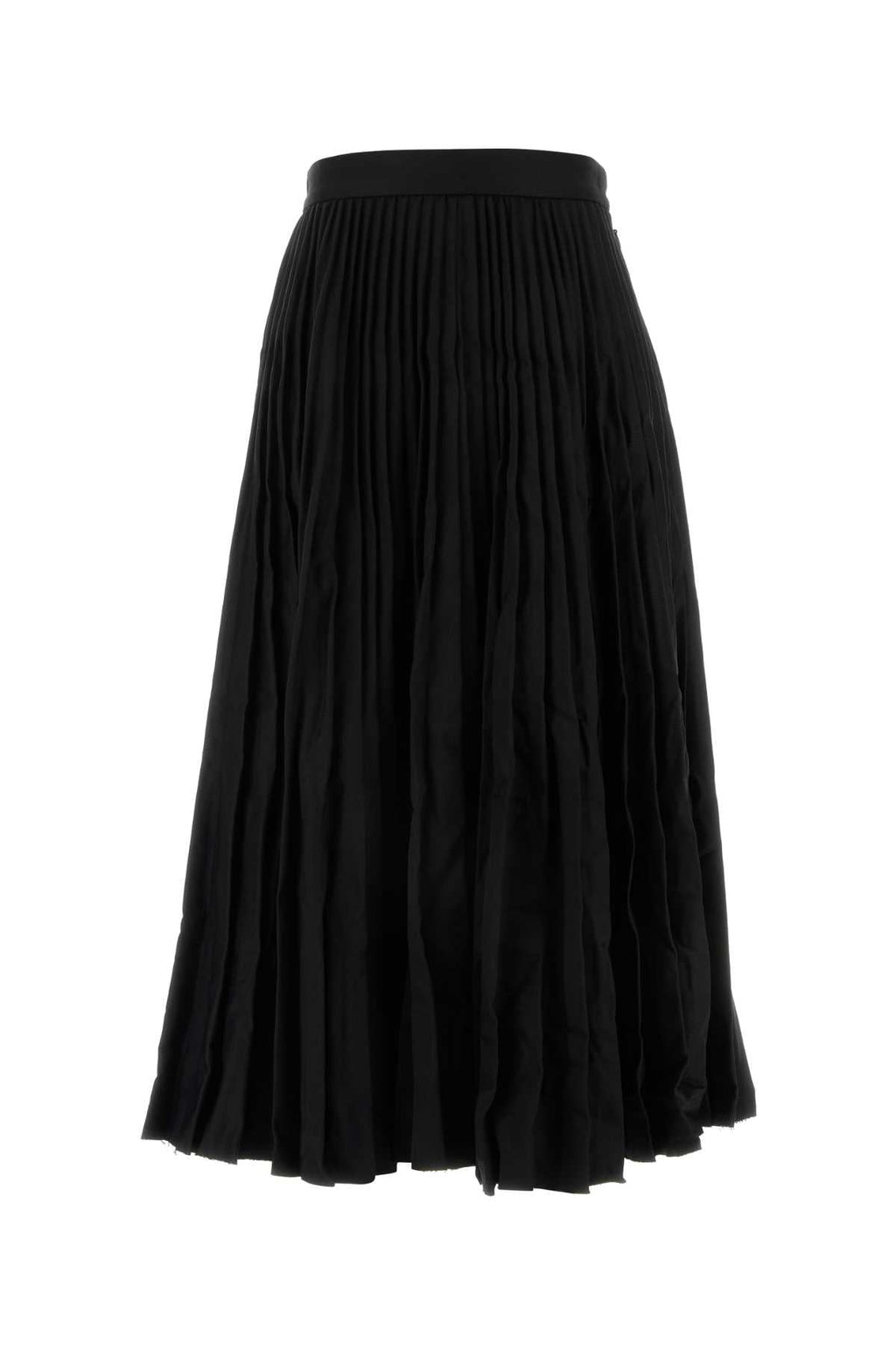 Balenciaga ladies Black Wool Skirt full longer length