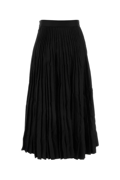 Balenciaga ladies Black Wool Skirt full longer length