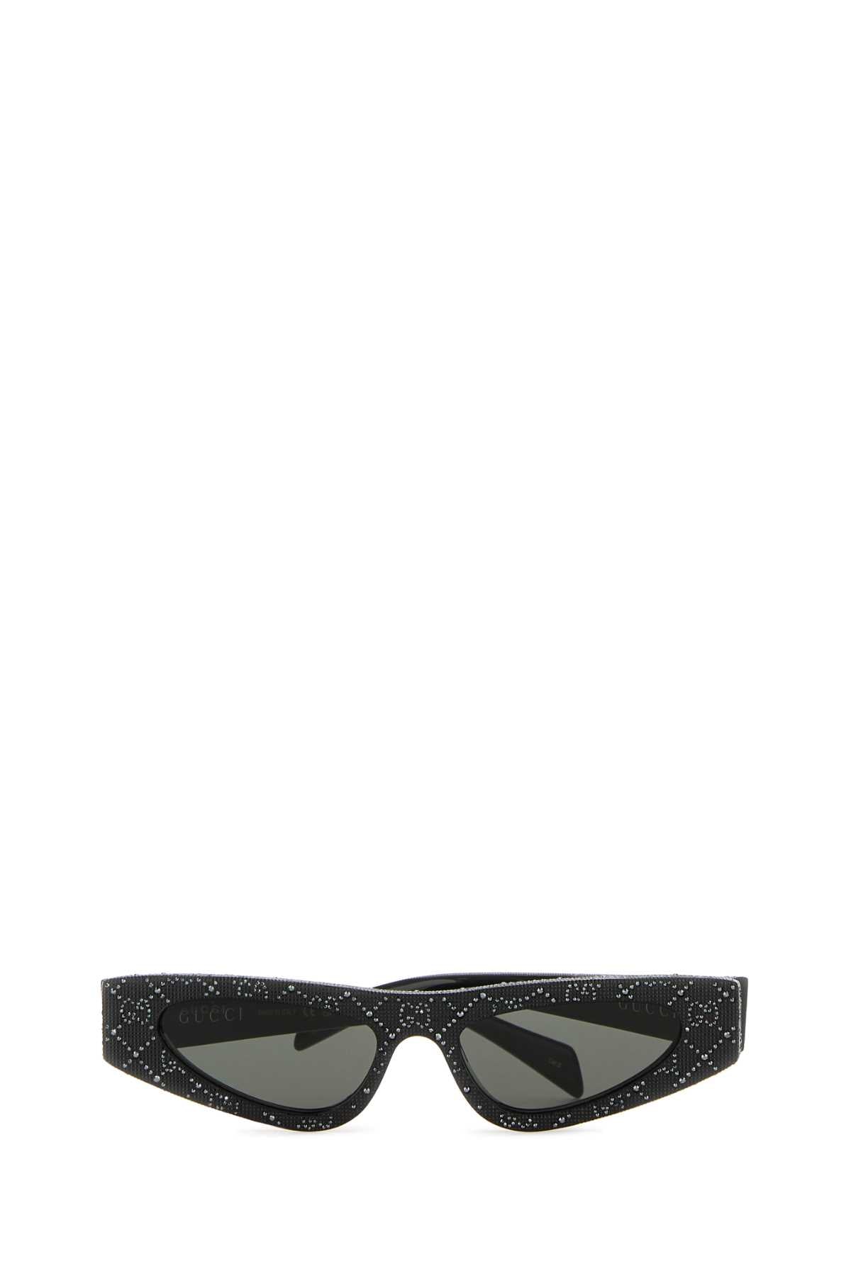 Gucci ladies Embellished Acetate Sunglasses black GG logo