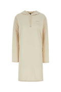 Prada ladies Cream Stretch Cotton Sweatshirt Dress hoodie
