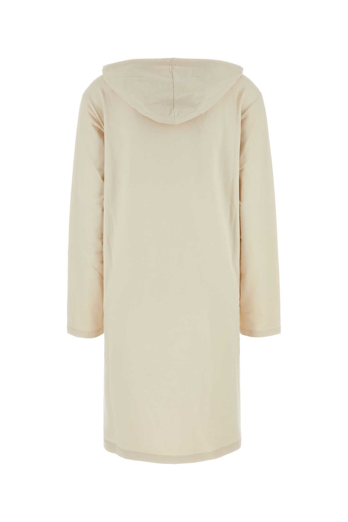 Prada ladies Cream Stretch Cotton Sweatshirt Dress hoodie